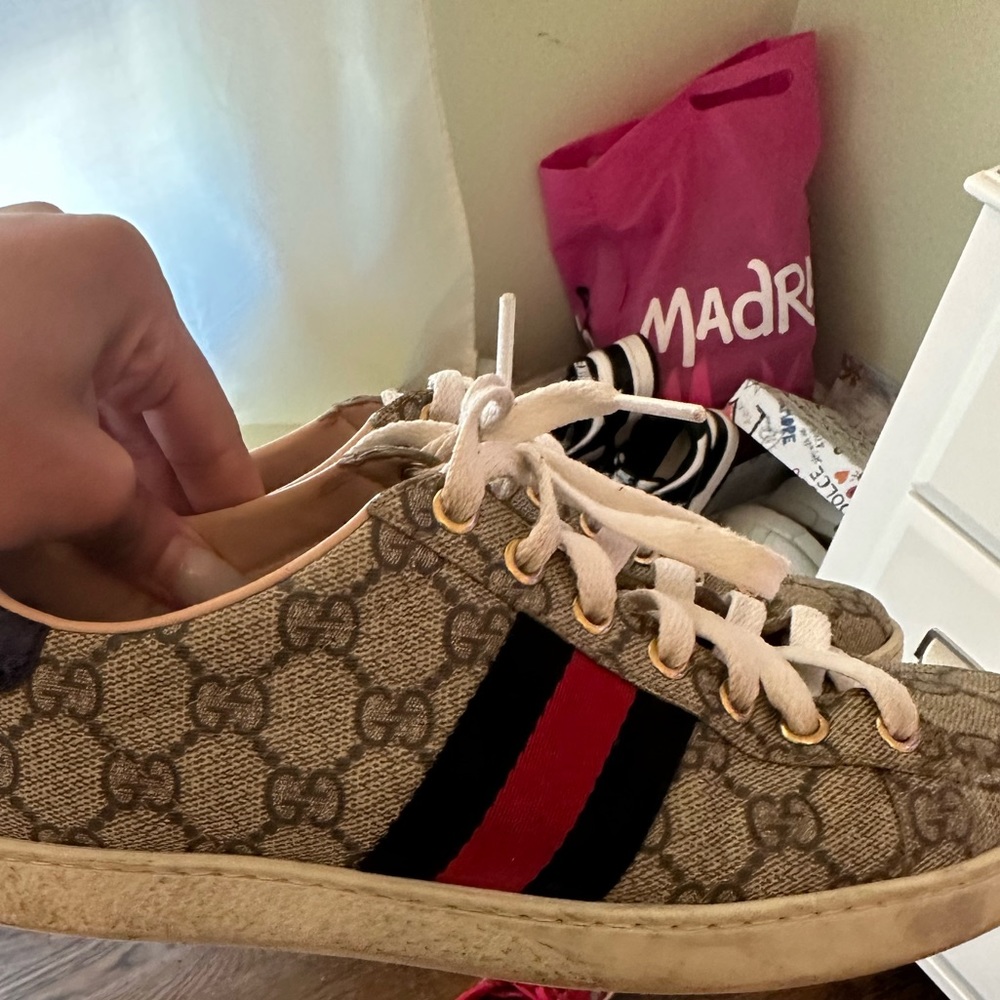 Used gucci sneakers from a few seasons ago